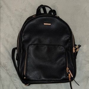 Aldo black and gold detailed backpack